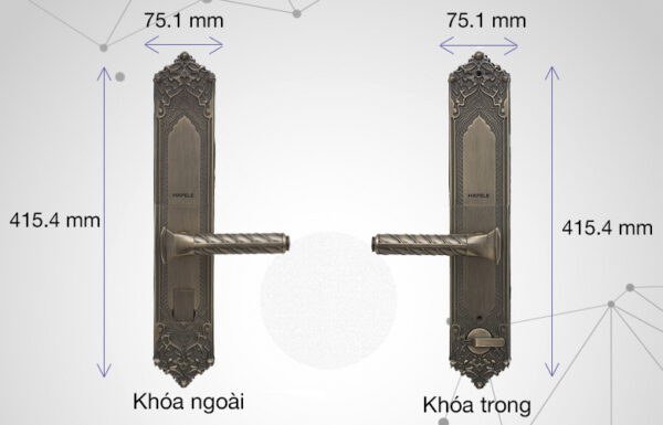 Khóa điện tử Hafele EL10K - Hình ảnh 8