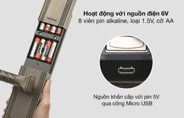 Khóa điện tử Hafele EL10K - Hình ảnh 7