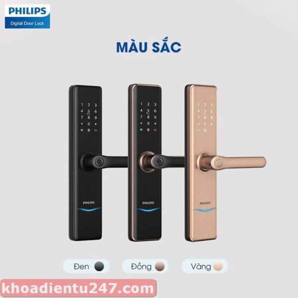 khóa cửa vân tay Philips 7300 - Hình ảnh 11