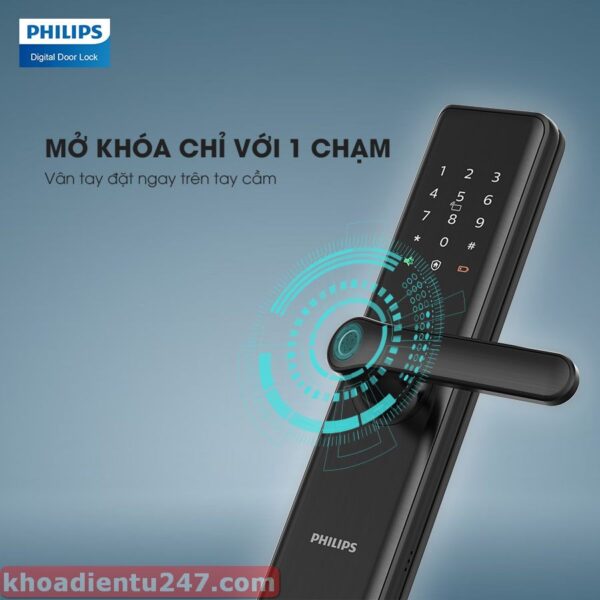 khóa cửa vân tay Philips 7300 - Hình ảnh 10