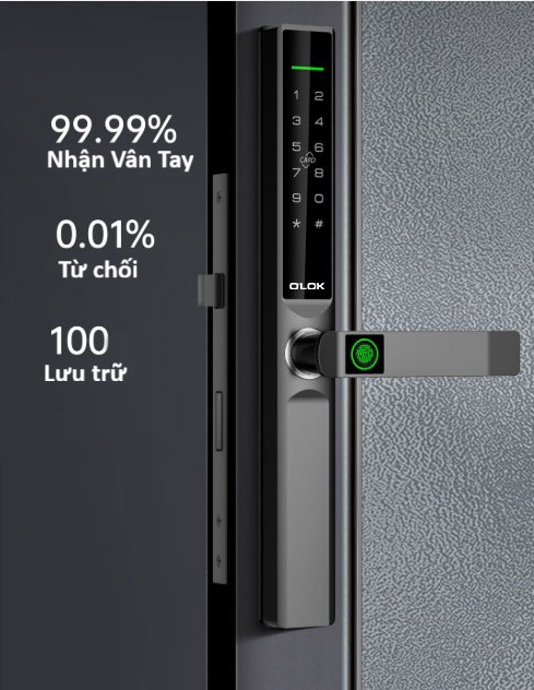 Khóa cửa vân tay O'LOK H7910 7 H7910 0033
