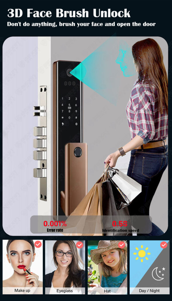 Khóa cửa nhận diện khuôn mặt Sorex SF6600 - Hình ảnh 7